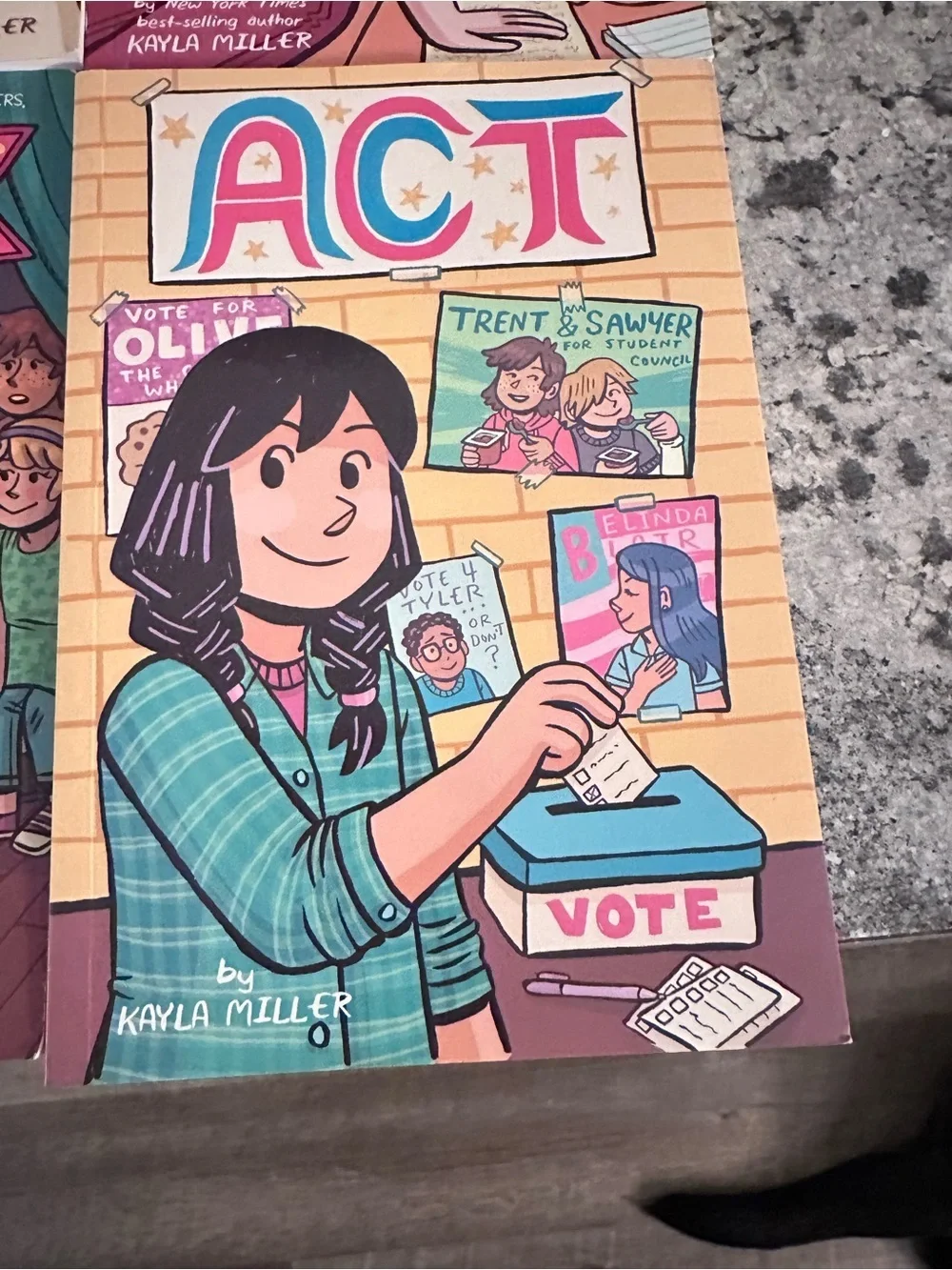 Kayla Miller Middle School Graphic Novel Non Fiction Act, click, Clash, Camp